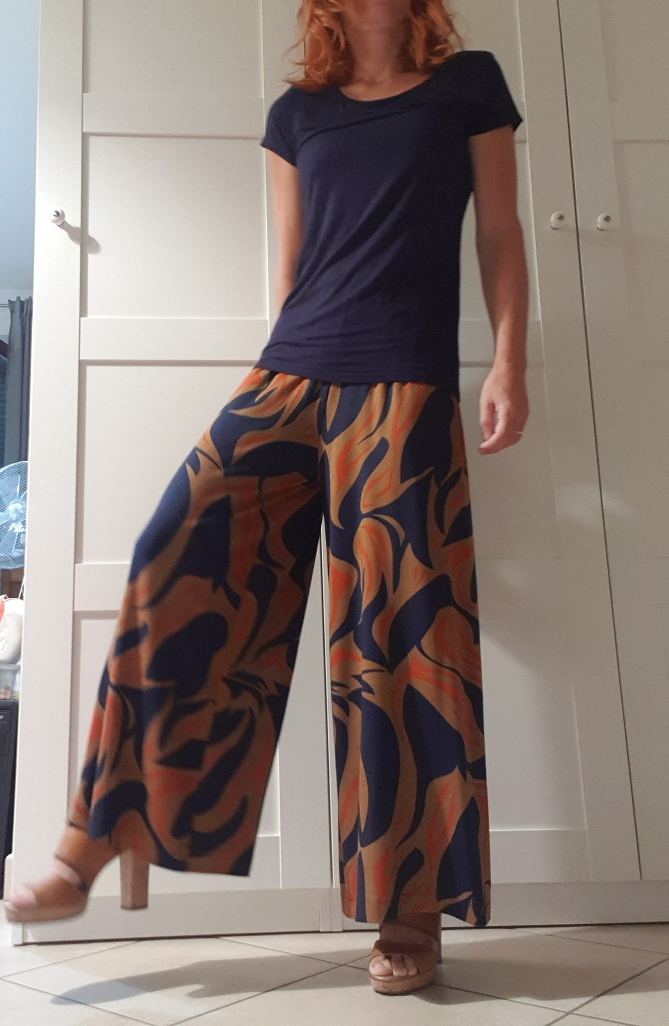 Pantagonna/pantapalazzo donna MALINA versione corta e lunga da taglia XS a 4XL