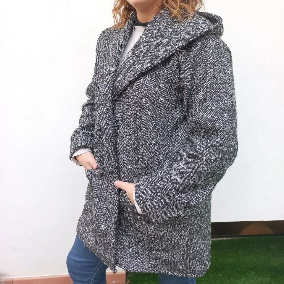 Cappotto Cardigan Cacao&cannella, CARTAMODELLO donna da taglia 40 a 54