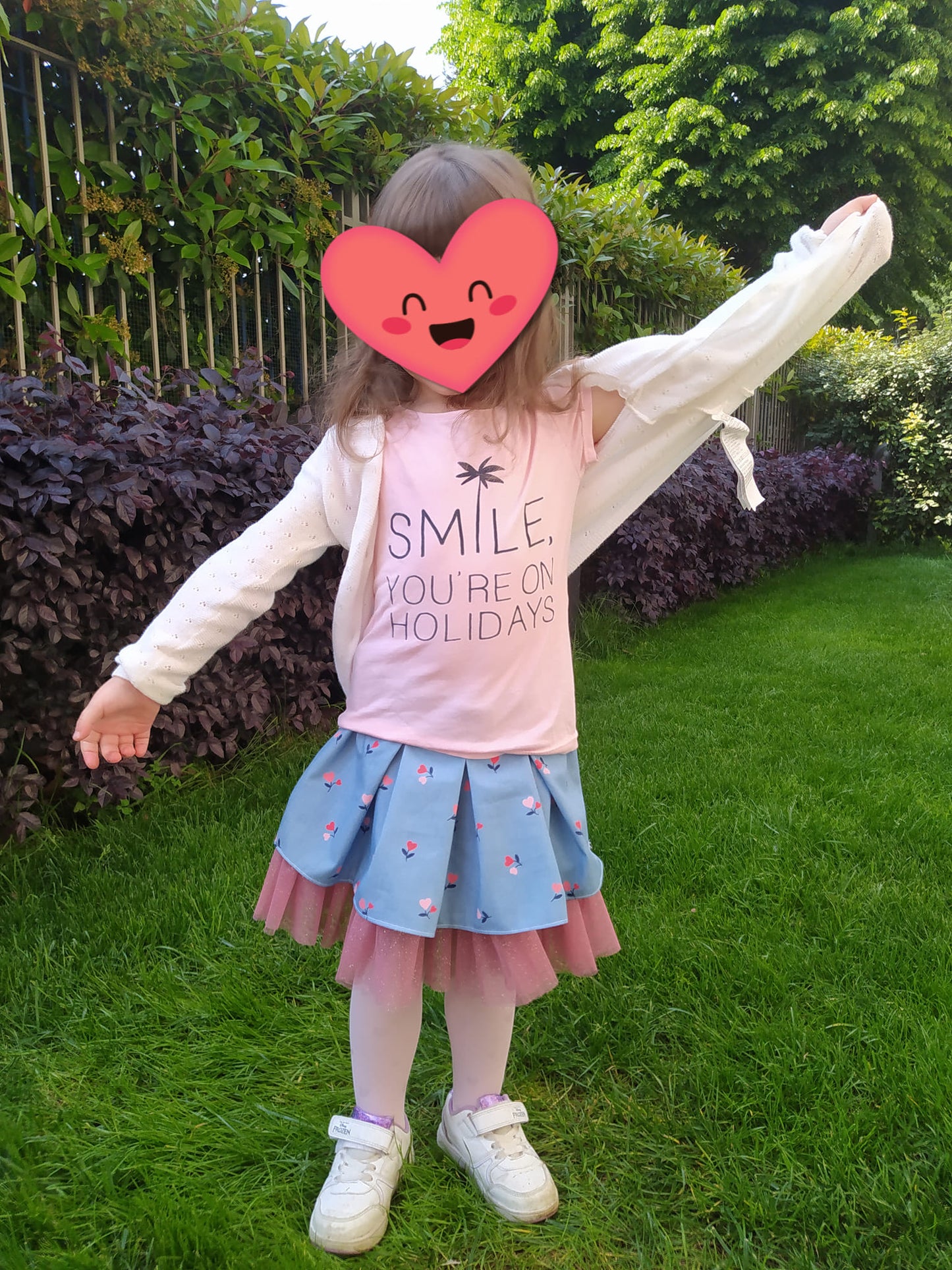 Gonnna a faldoni CARTAMODELLO bambina da 1 a 10 anni Alice