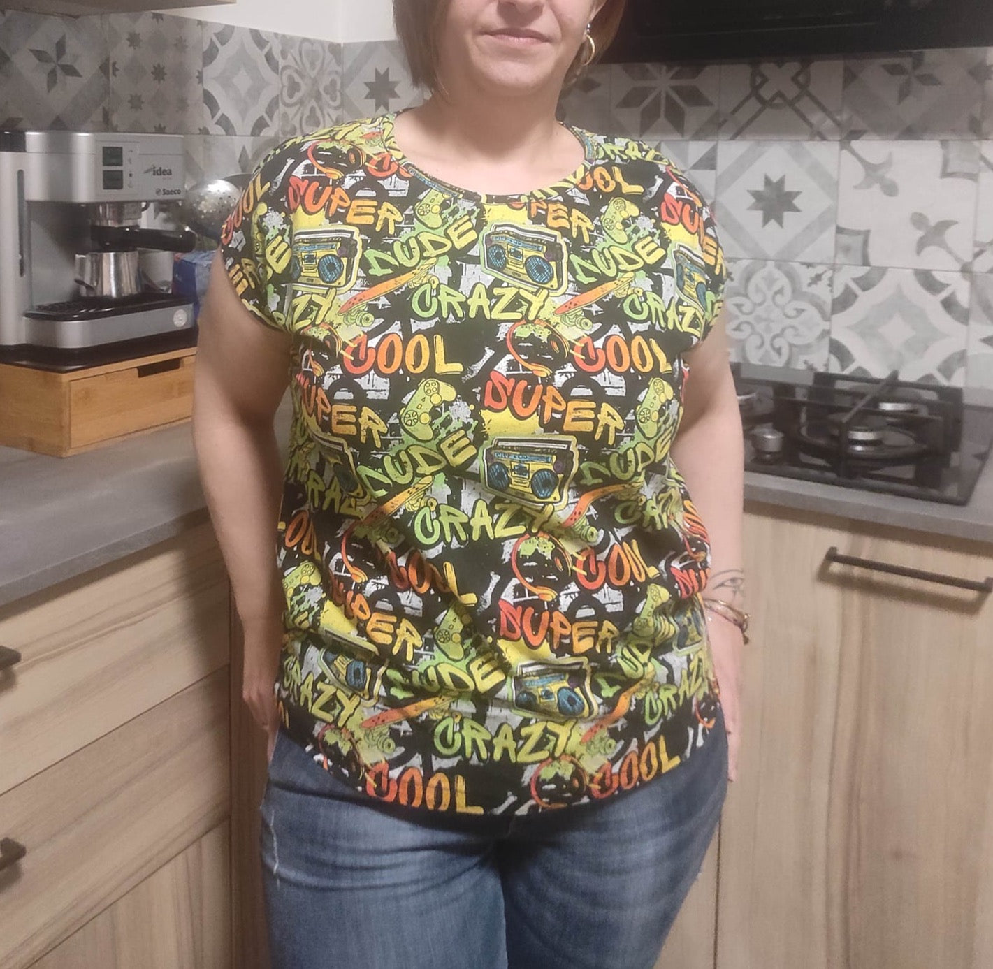 T shirt CARTAMODELLO PDF donna due versioni cherry e Rosita