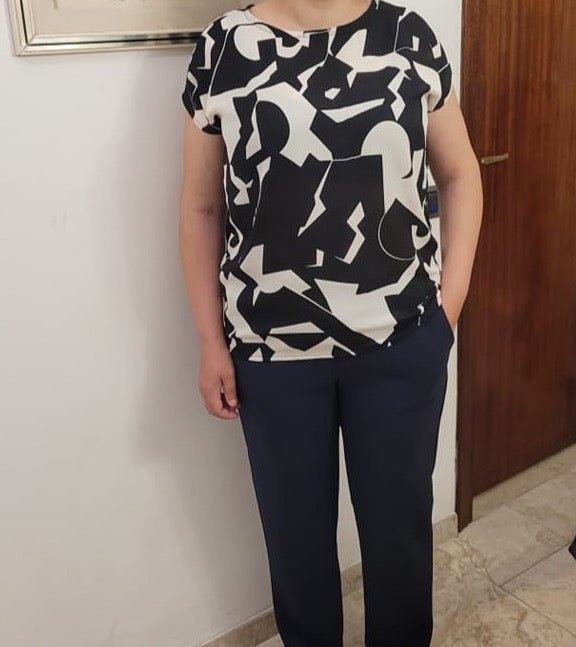 T shirt CARTAMODELLO PDF donna due versioni cherry e Rosita