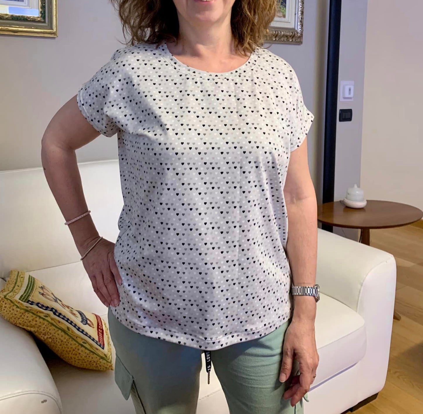 T-shirt CARTAMODELLO PDF donna cherry da taglia s a 4xl