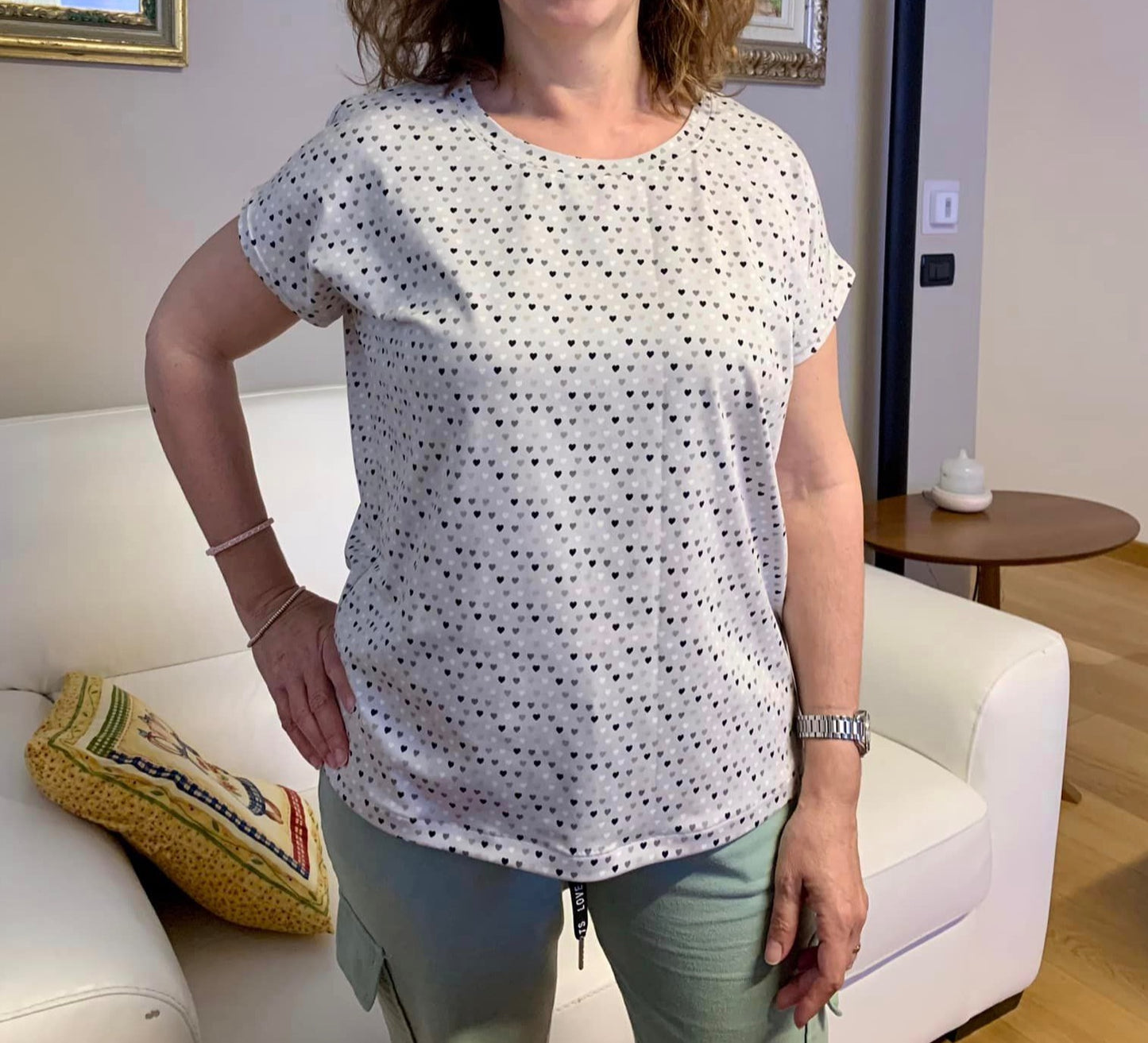 T shirt CARTAMODELLO PDF donna due versioni cherry e Rosita