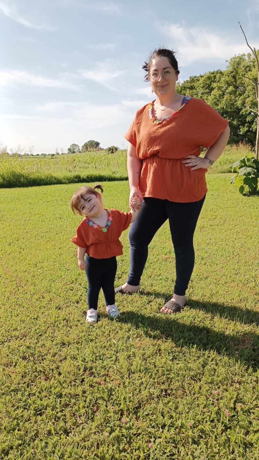 Cartamodello abito-copricostume-top donna e bambina OLYMPIA me e mini me!