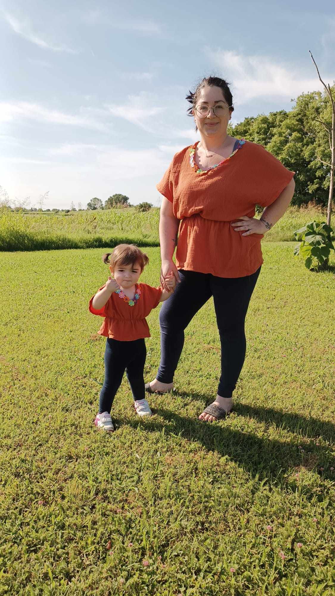 Cartamodello abito-copricostume-top donna e bambina OLYMPIA me e mini me!