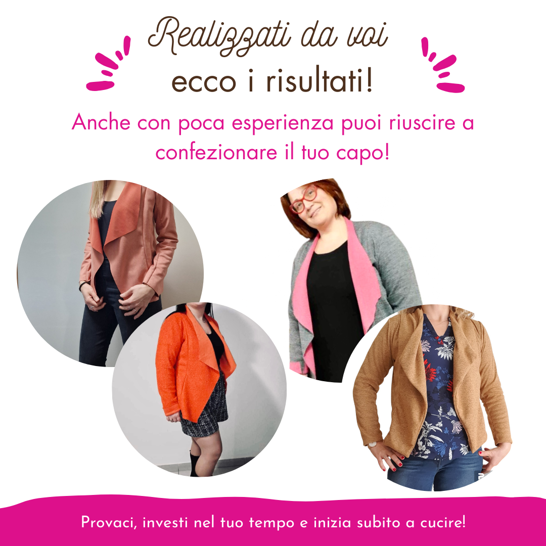 Cardigan-Blazer Carrie CARTAMODELLO pdf donna da taglia XS a 5XL