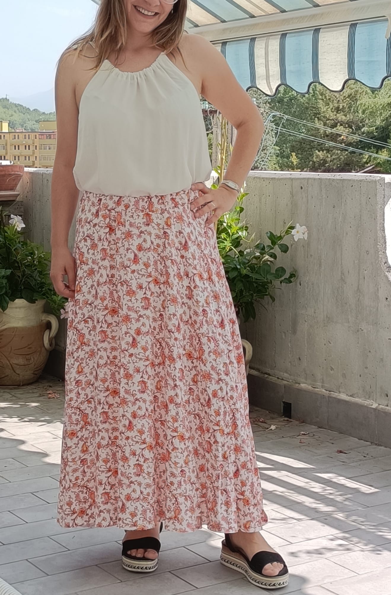 Gonna a mezza ruota CARTAMODELLO MIRABEL donna da taglia 38 a 54 con video tutorial