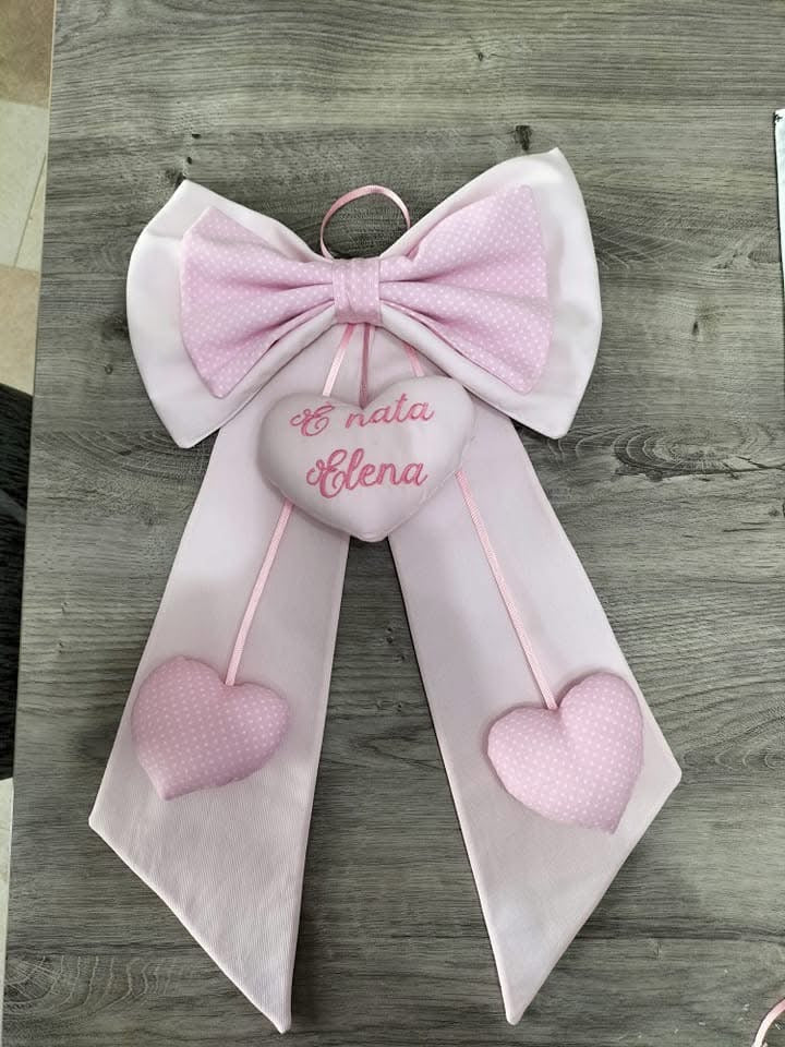 Fiocco Nascita o ornamentale CARTAMODELLO con VIDEO tutorial in tre misure