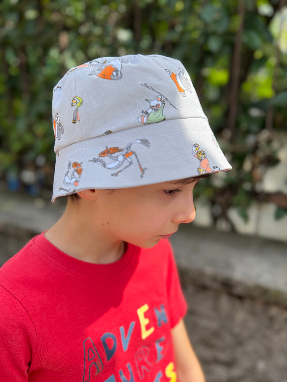 Berretto alla pescatora CARTAMODELLO PDF sea, adulti e bambini con video tutorial