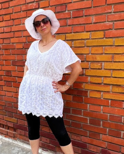Cartamodello abito-copricostume-top donna e bambina OLYMPIA me e mini me!