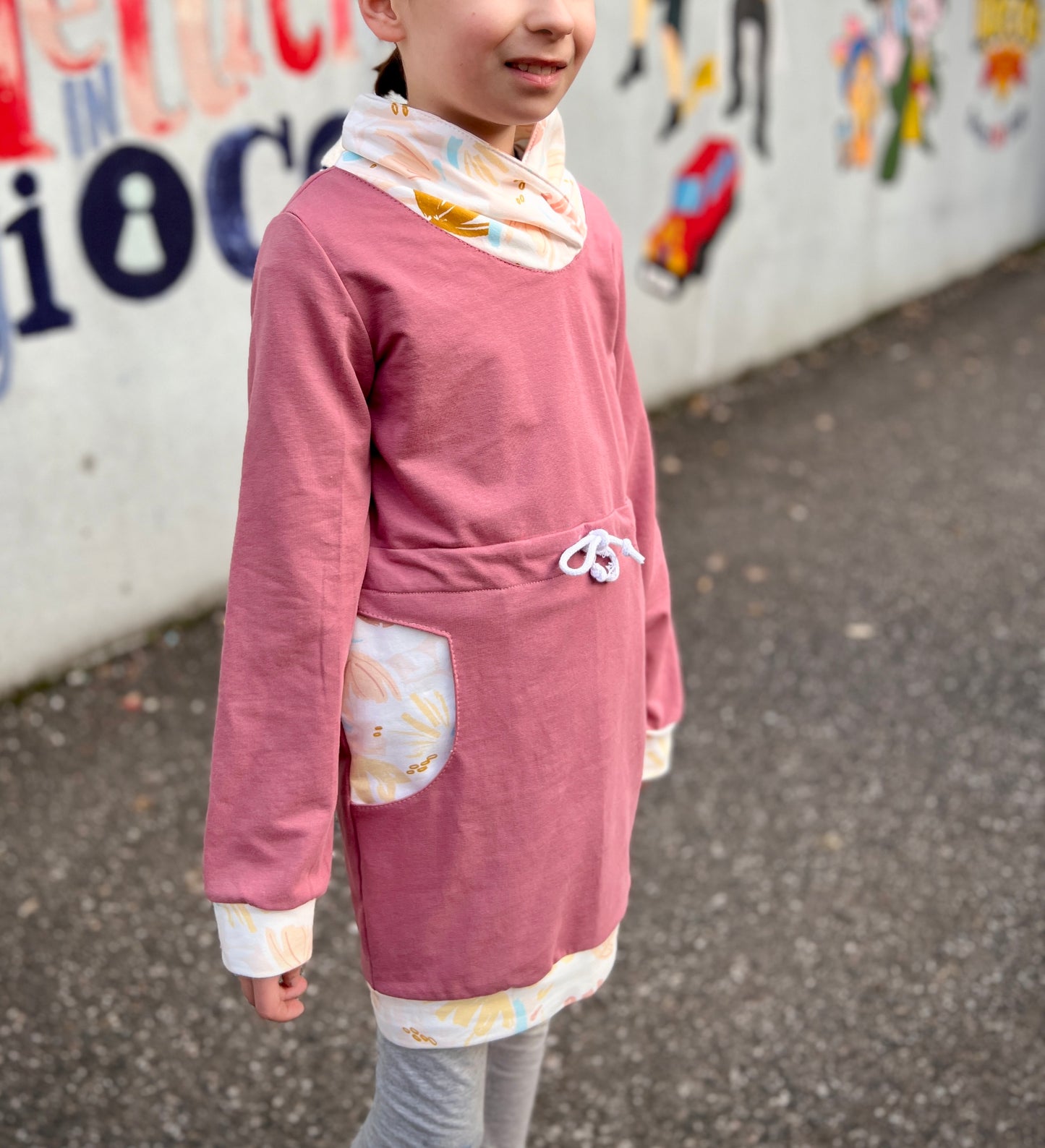 Felpa-abito Silvy CARTAMODELLO pdf donna da taglia XS a 5XL e bambini da 3 a 11 anni