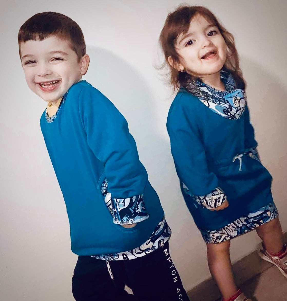Felpa-abito Silvy CARTAMODELLO pdf donna da taglia XS a 5XL e bambini da 3 a 11 anni