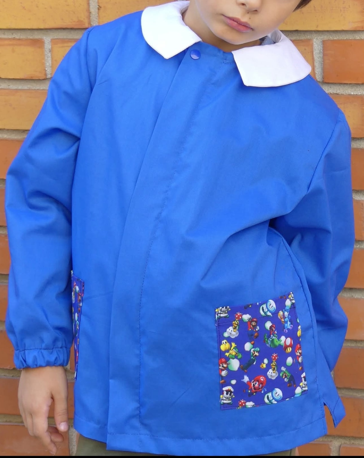Grembiule Scuola primaria CARTAMODELLO da taglia 5 anni a 13 anni, UNISEX