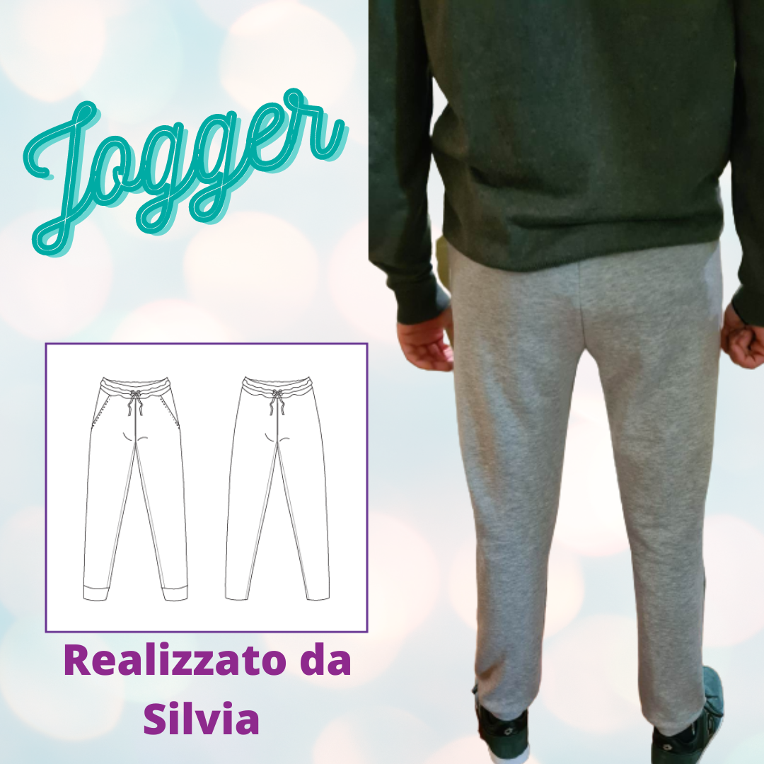 Pantalone jogger PantaRei CARTAMODELLO uomo da taglia XS a 4XL