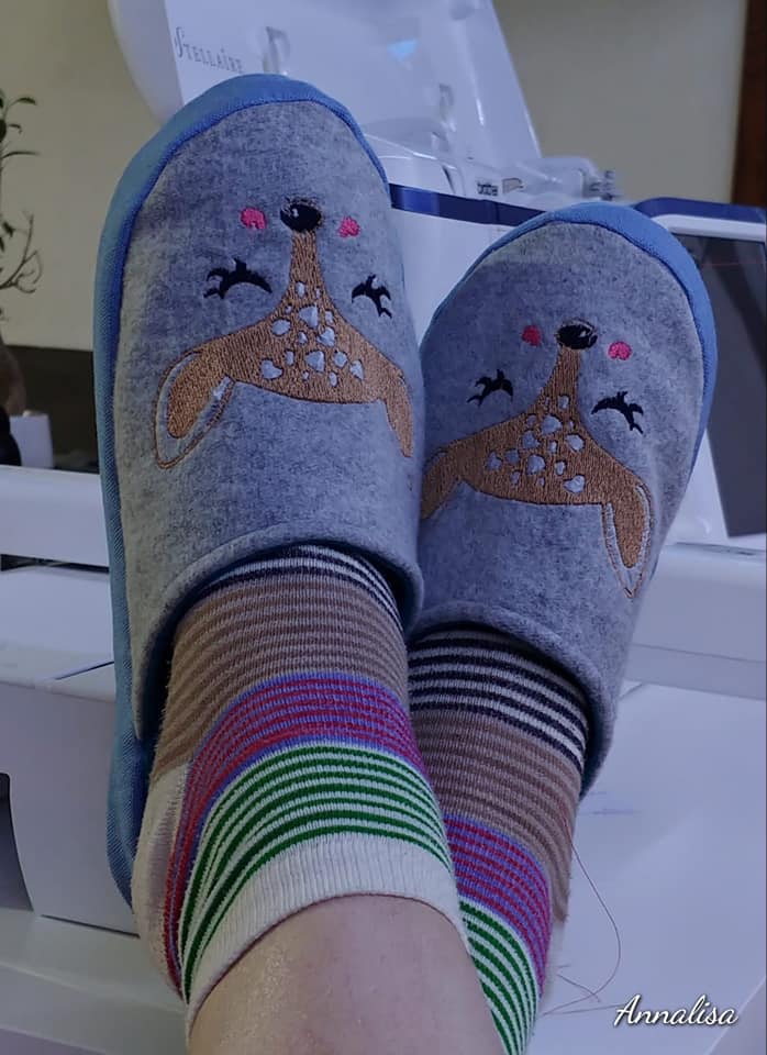 Pantofole unisex CARTAMODELLO PDF da taglia 36 a 45