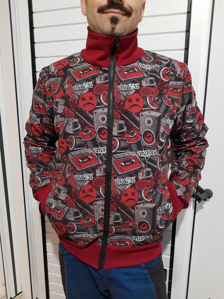 Felpa con zip o bottoni CARTAMODELLO uomo da tg xs a xxl