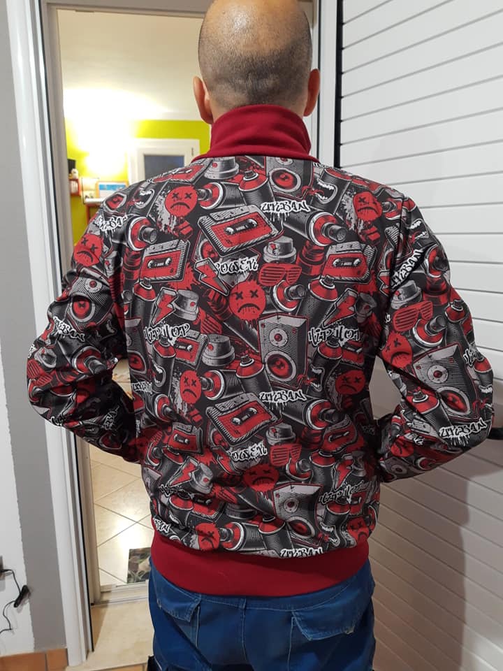Felpa con zip o bottoni CARTAMODELLO uomo da tg xs a xxl