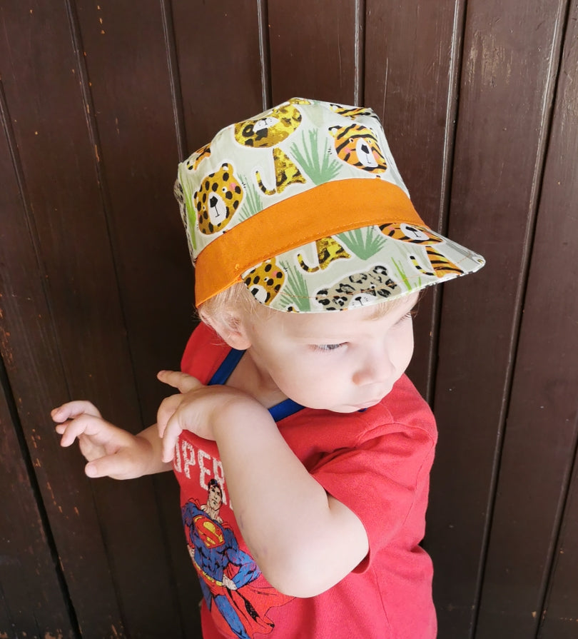 cappellino con visiera CARTAMODELLO PDF bambino e adulto
