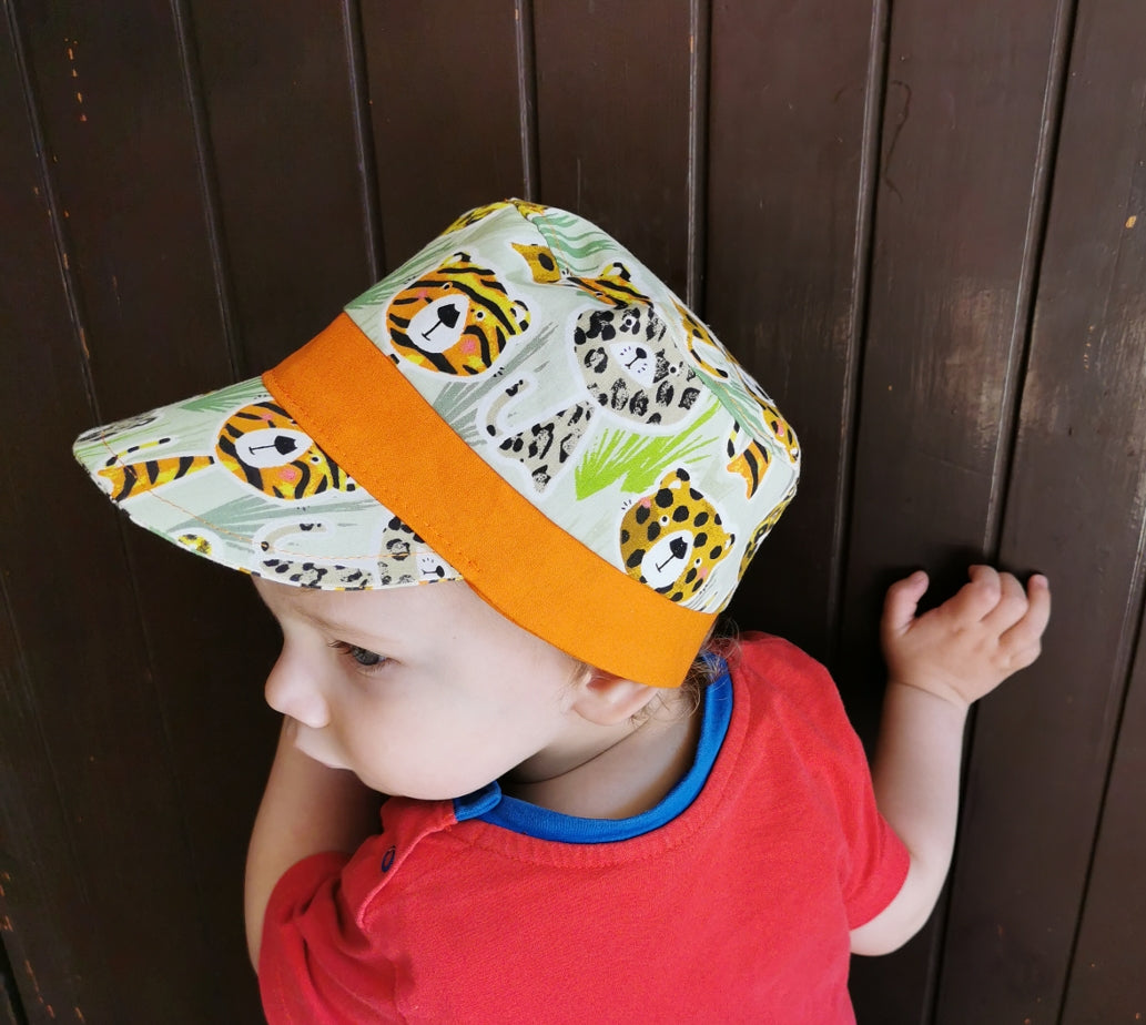 cappellino con visiera CARTAMODELLO PDF bambino e adulto
