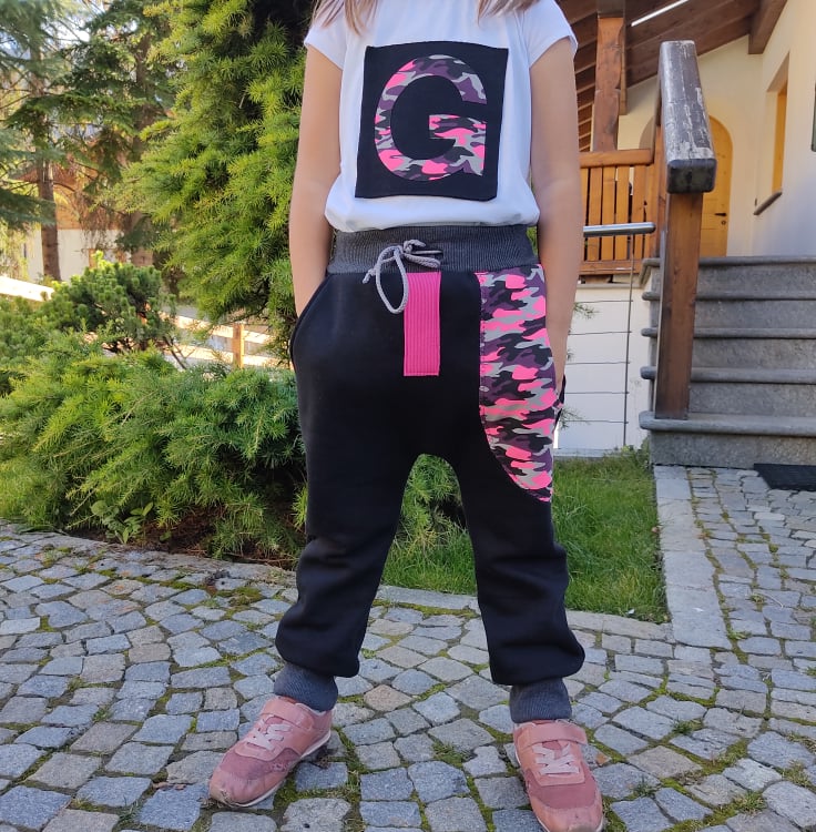 pantaloni harem CARTAMODELLO PDF neonato e bambino con video tutorial