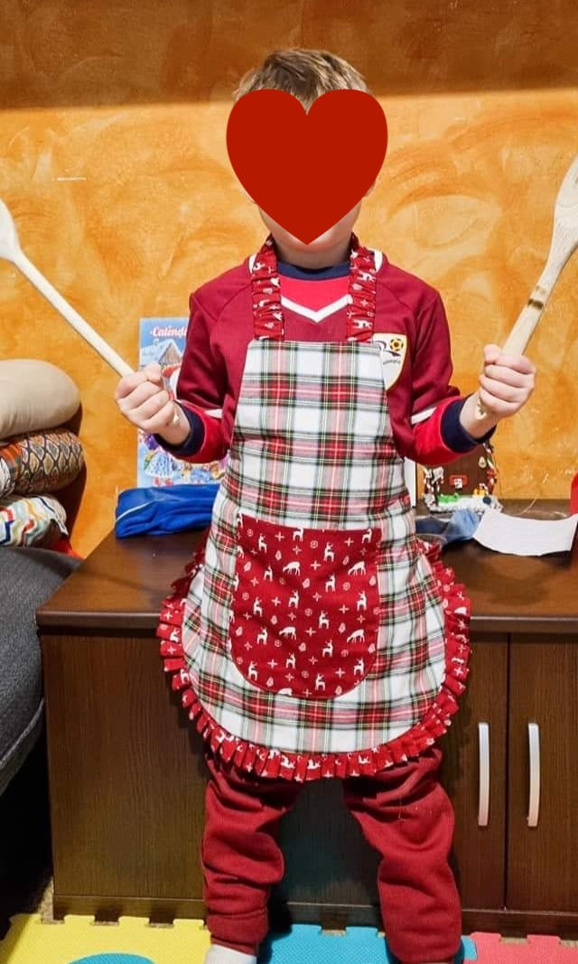 Grembiule cucina CARTAMODELLO PDF bambini
