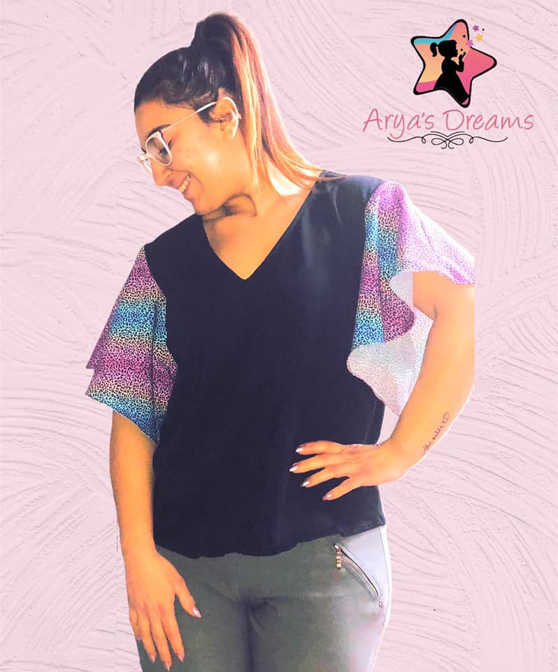 maglia t shirt CARTAMODELLO PDF donna Coral da taglia 40 a 56 con video tutorial