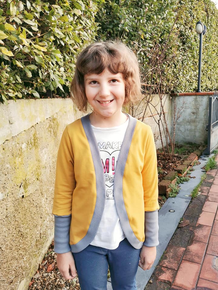 Cardigan CARTAMODELLO me e mini me donna e bambina