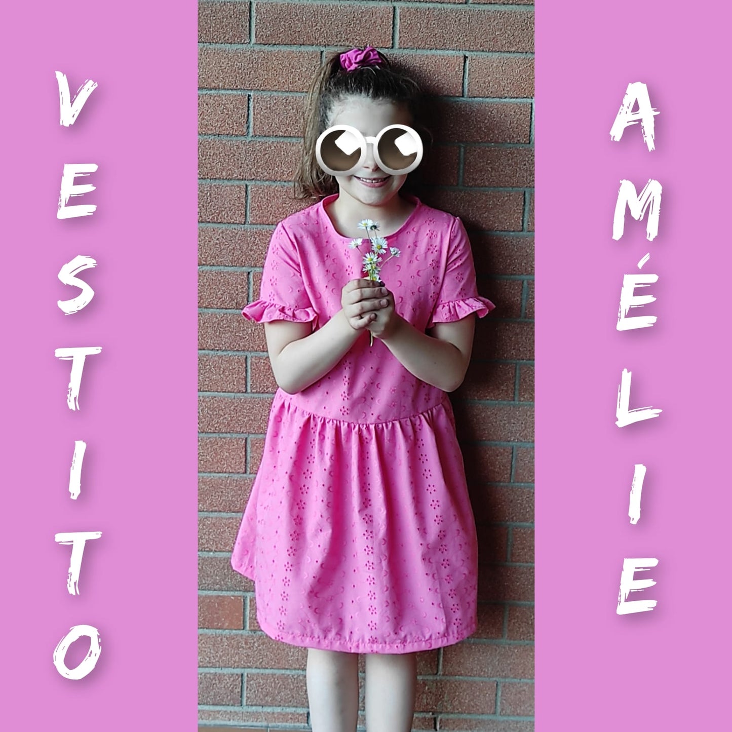Blusa-vestito CARTAMODELLO bambina Amélie, da taglia 6 mesi a 11 anni Amélie