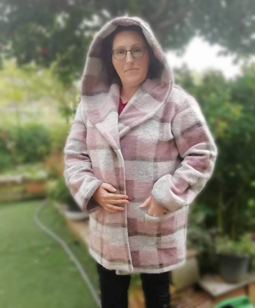 Cappotto Cardigan Cacao&cannella, CARTAMODELLO donna da taglia 40 a 54