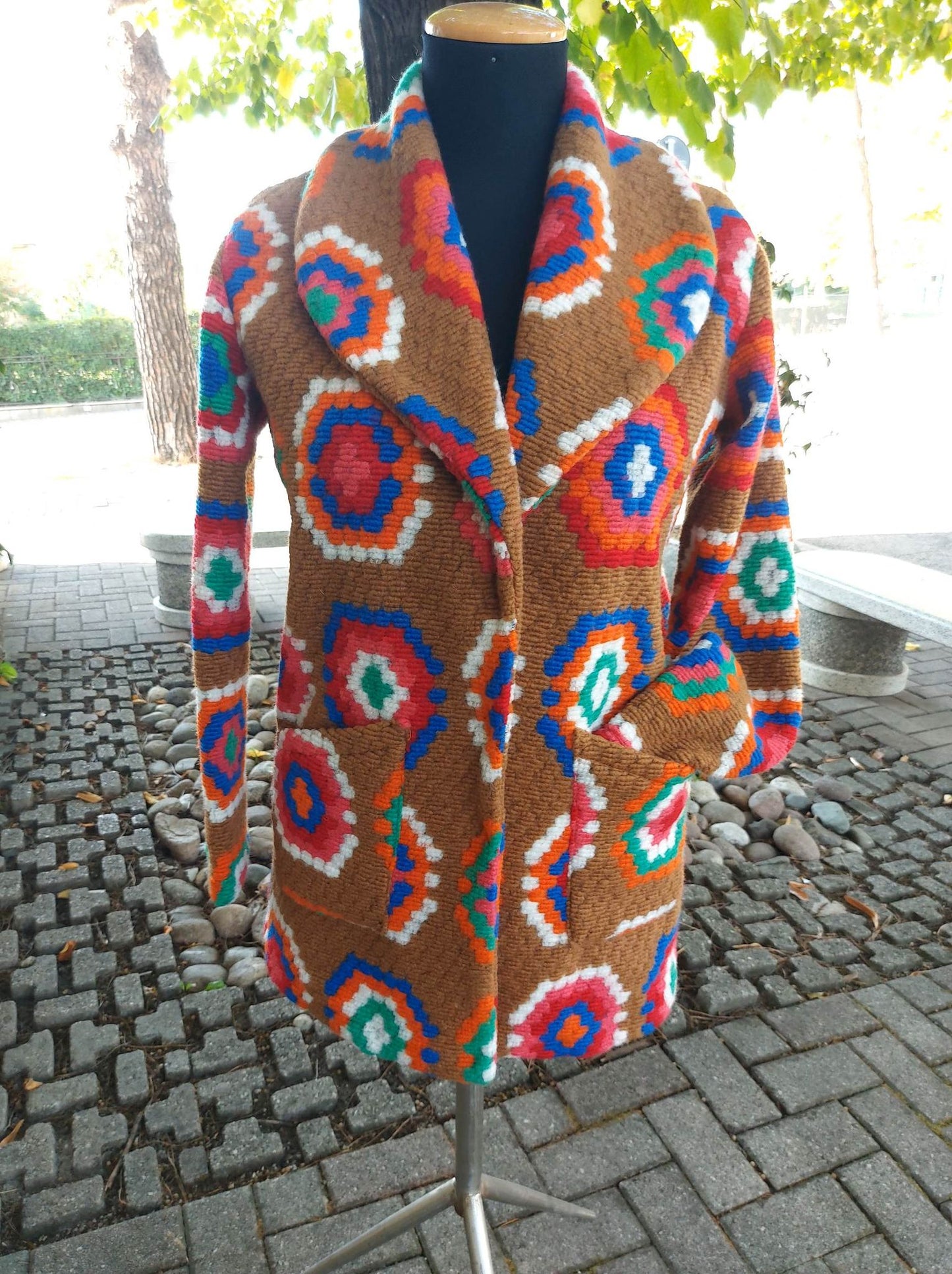 Cappotto Cardigan Cacao&cannella, CARTAMODELLO donna da taglia 40 a 54