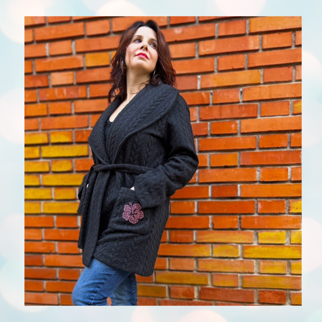 Cappotto Cardigan Cacao&cannella, CARTAMODELLO donna da taglia 40 a 54