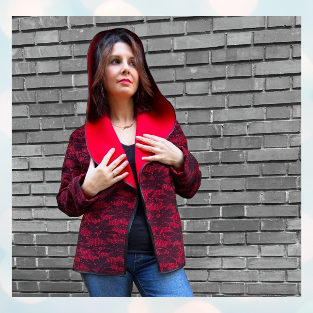 Cappotto Cardigan Cacao&cannella, CARTAMODELLO donna da taglia 40 a 54