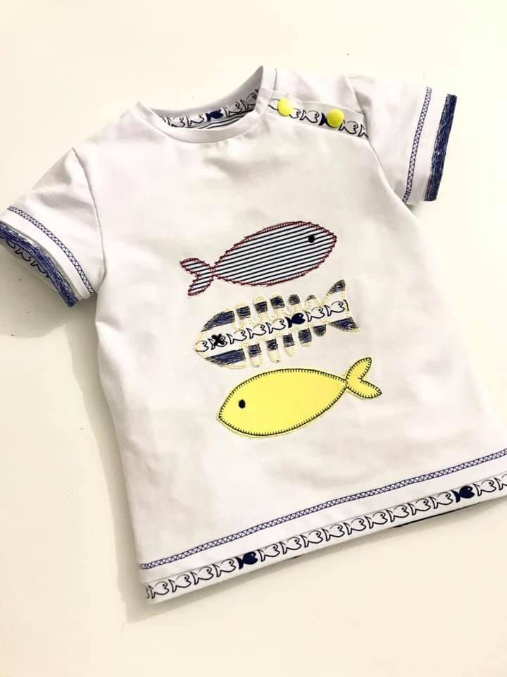 T shirt CARTAMODELLO BAMBINO con video tutorial da taglia 1-3 mesi a 12 anni