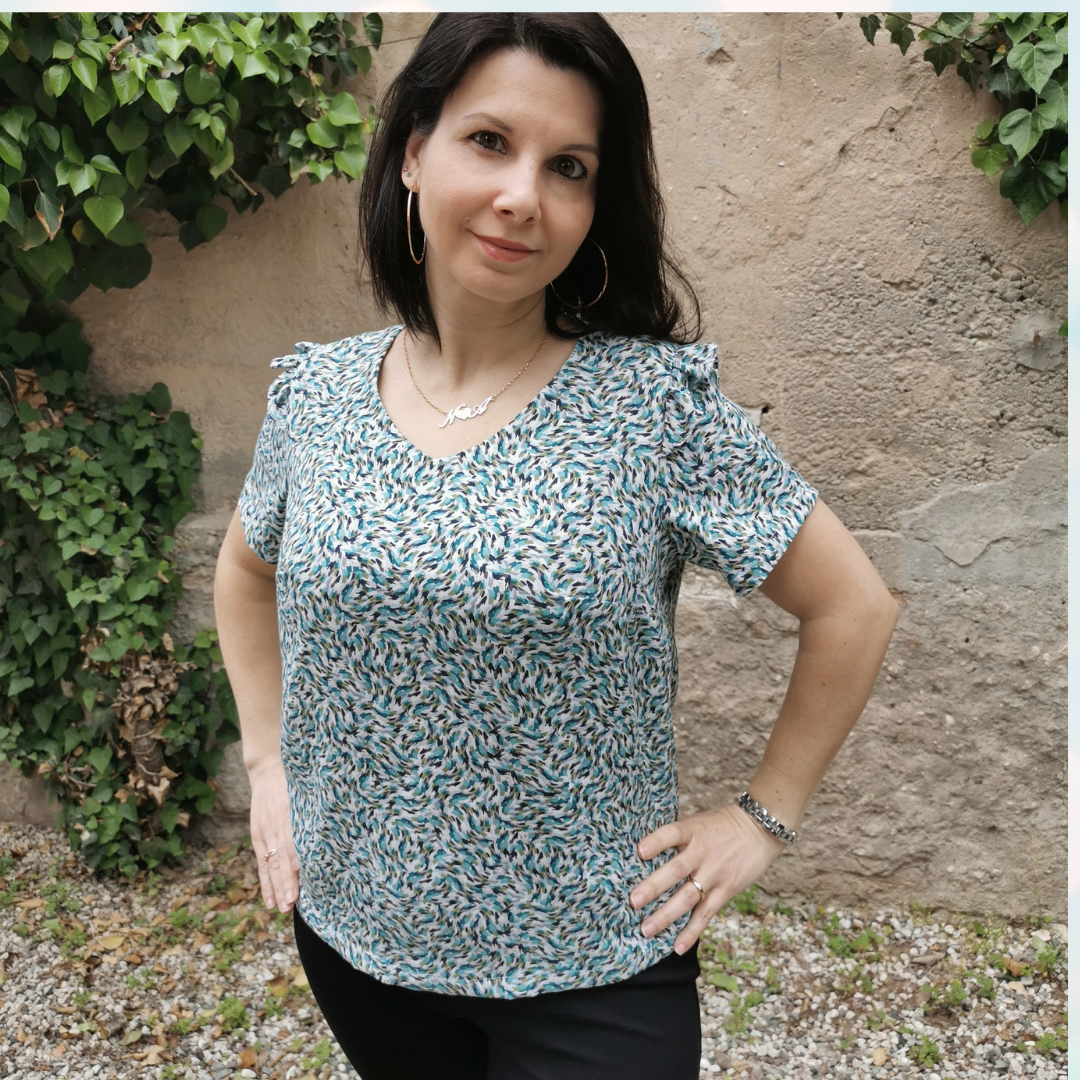 Blusa estiva donna CARTAMODELLO GINGER da taglia 40 a 54 con video tutorial