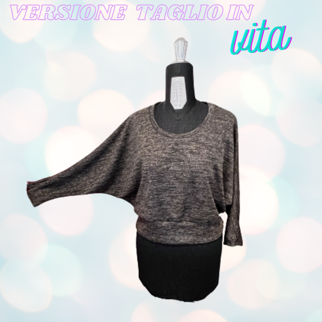 Maglia-top-vestito CARTAMODELLO PDF donna da taglia xs a 4xl