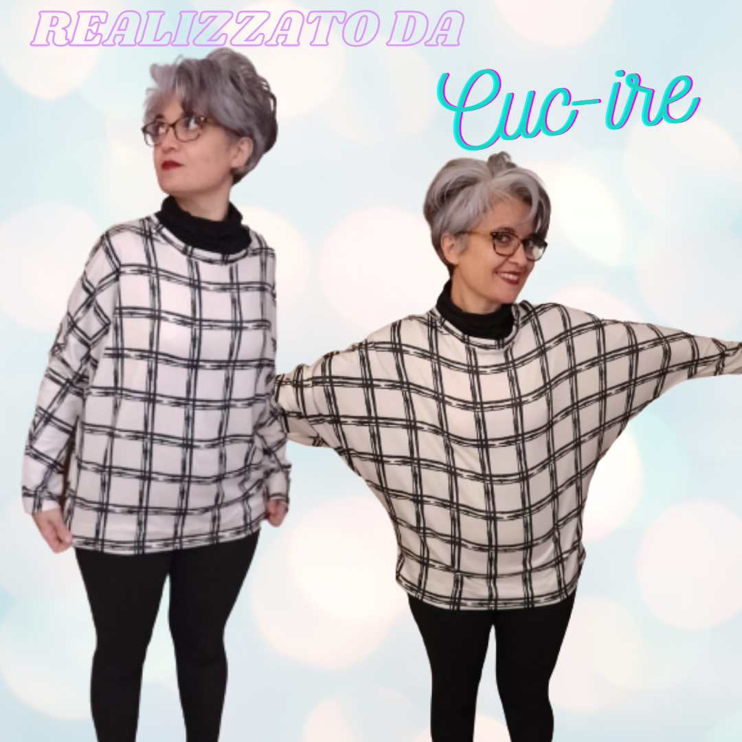 Maglia-top-vestito CARTAMODELLO PDF donna da taglia xs a 4xl