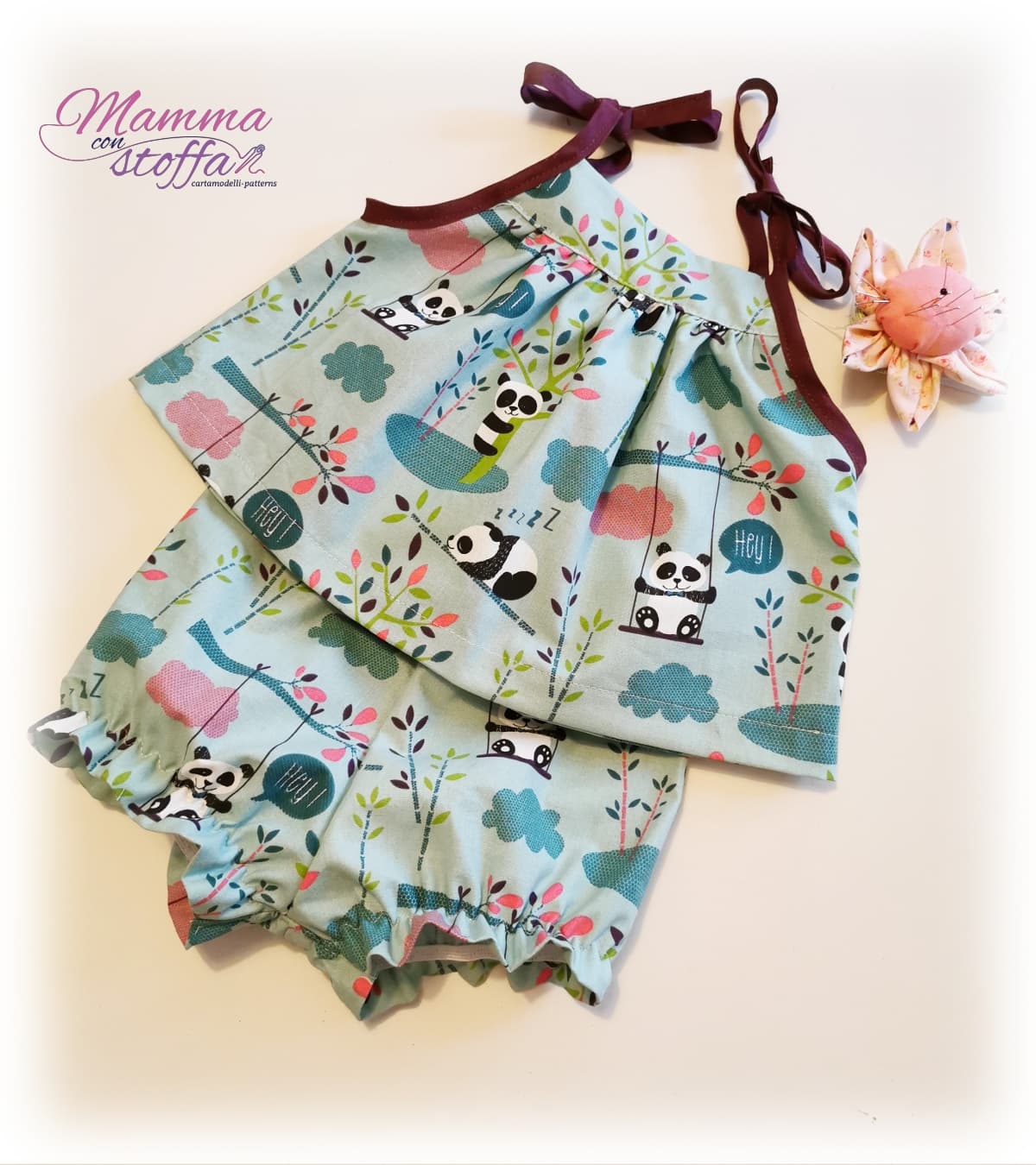 Canotta-bloomer-vestito e pagliaccetto Cartamodello e tutorial