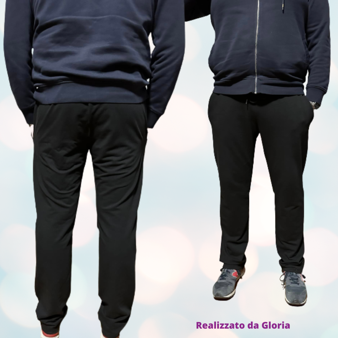 Pantalone jogger PantaRei CARTAMODELLO uomo da taglia XS a 4XL