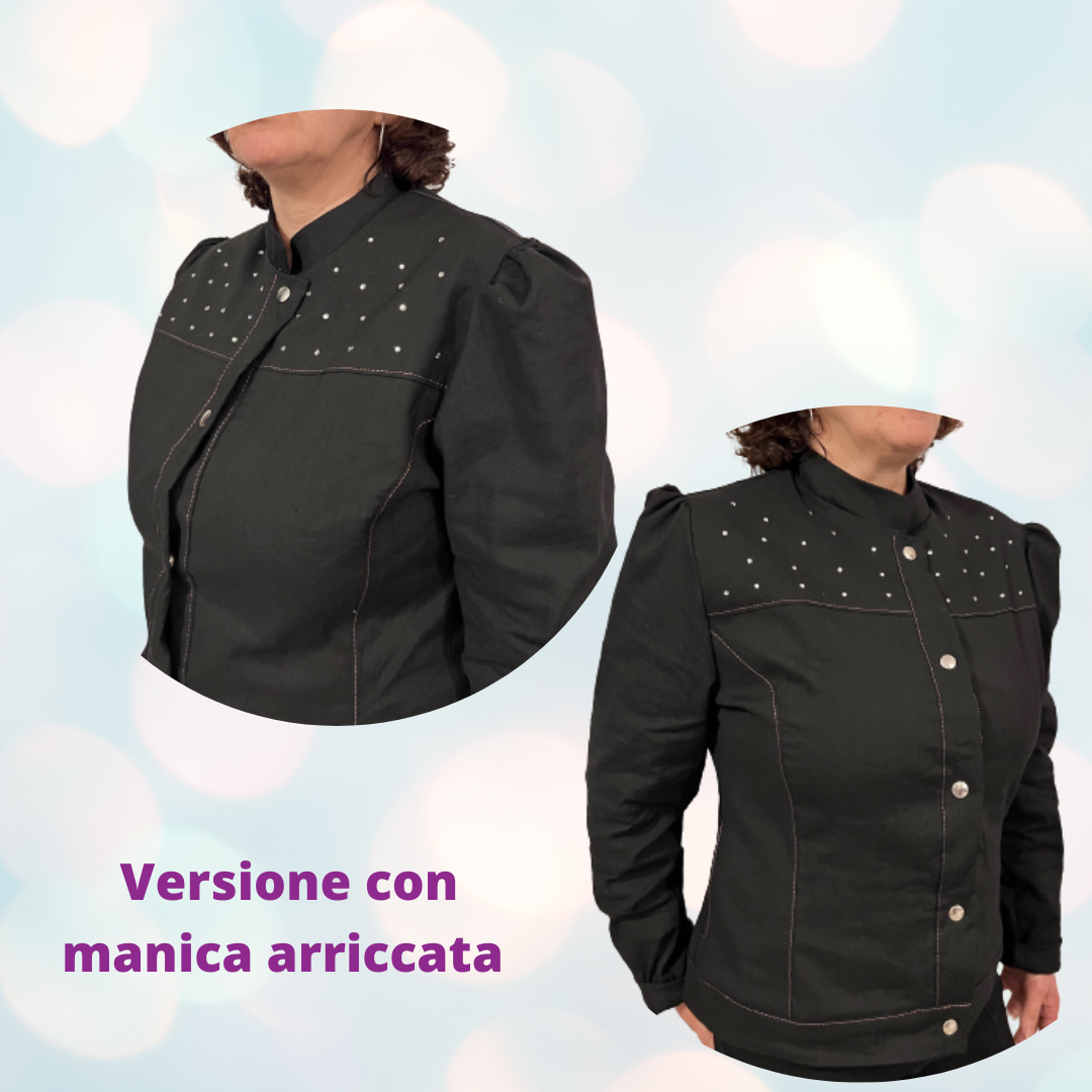 Giacchina multiversione CARTAMODELLO rock&chic donna da tg S a 4XL