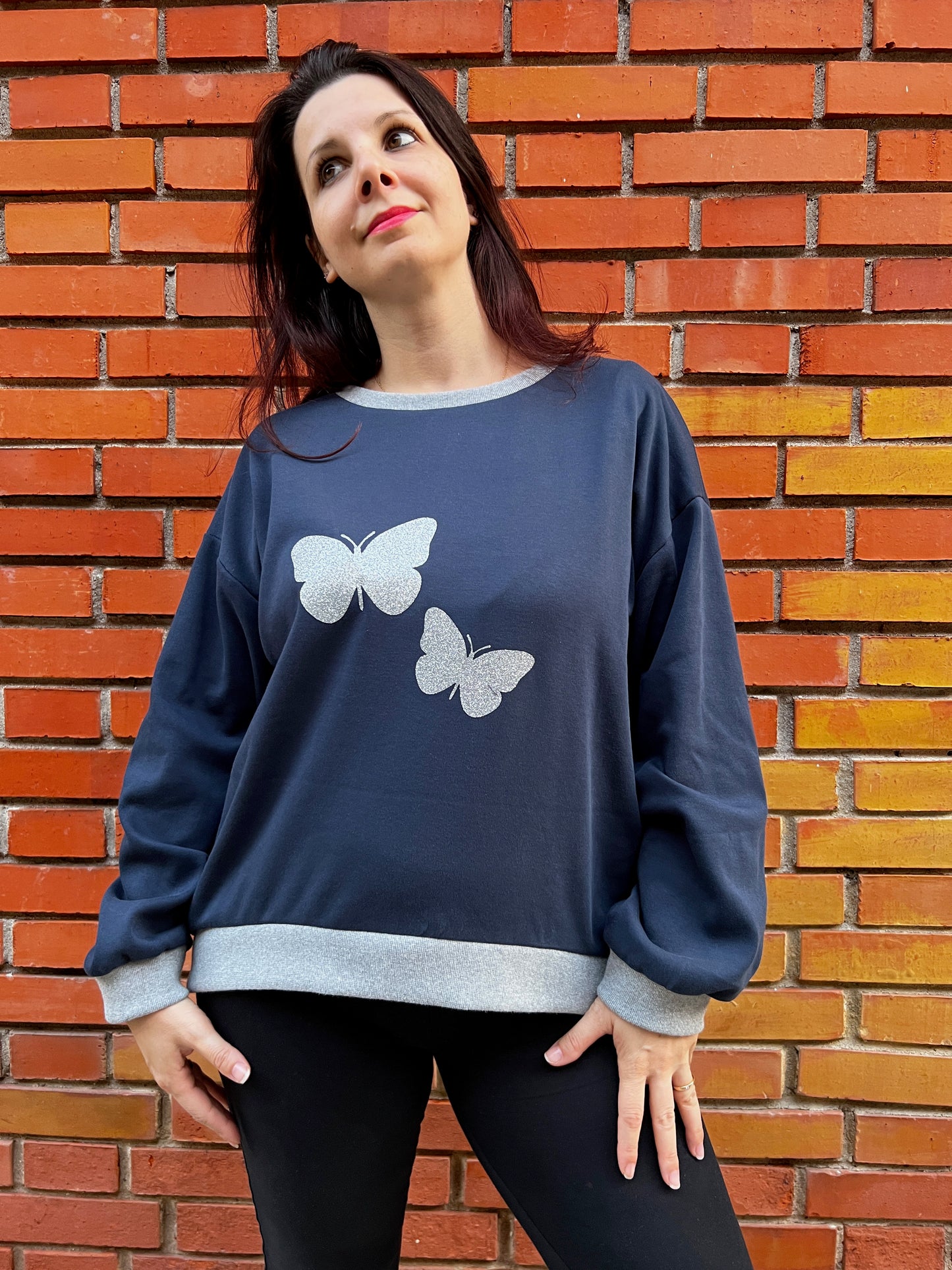 Felpa morbida donna Fly, cartamodello pdf da taglia XS A 5XL!