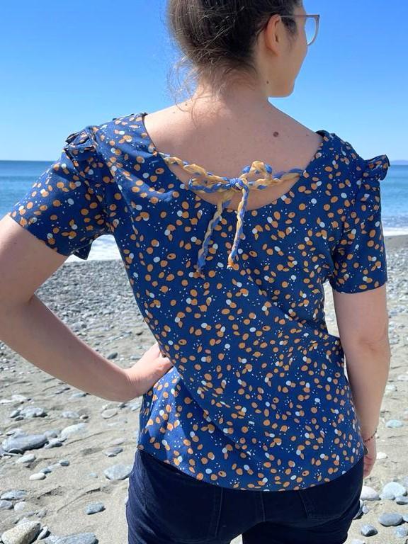 Blusa estiva donna CARTAMODELLO GINGER da taglia 40 a 54 con video tutorial