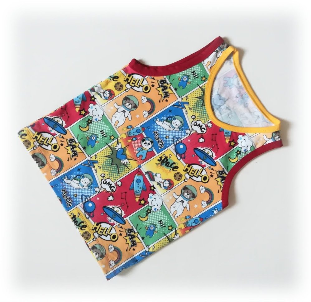 canotta bambino CARTAMODELLO PDF con tutorial