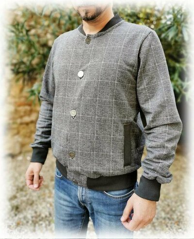 Felpa con zip o bottoni CARTAMODELLO uomo da tg xs a xxl