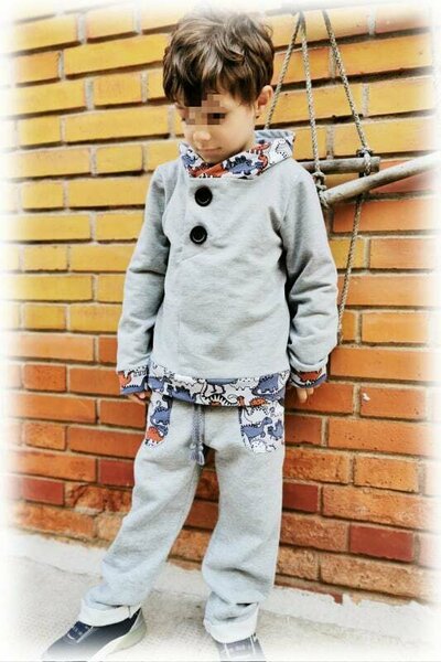 maglia felpa CARTAMODELLO PDF bambino fantasia
