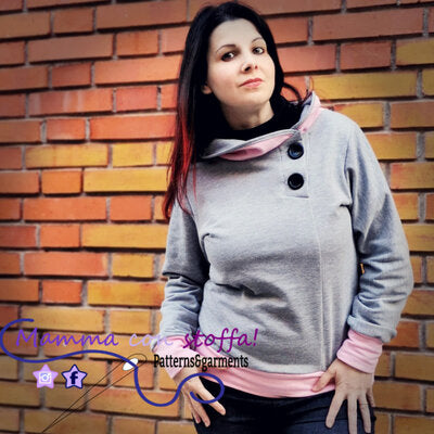 maglia donna CARTAMODELLO PDF fantasia da taglia s a xxl