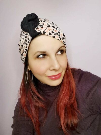 cappellino turbante CARTAMODELLO PDF bambina e adulta