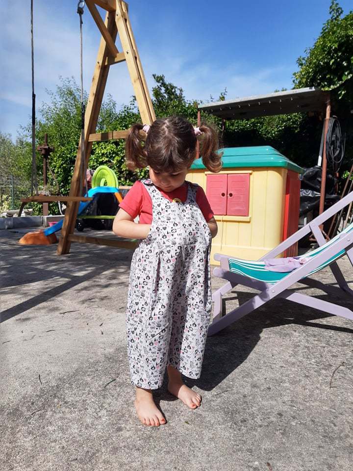 tutina estiva CARTAMODELLO PDF bambino e bambina 2-10 anni