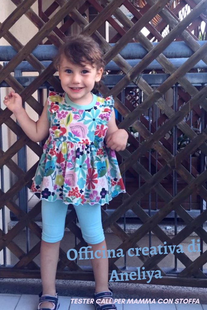 abito CARTAMODELLO PDF bambina da taglia 1 a 10 anni