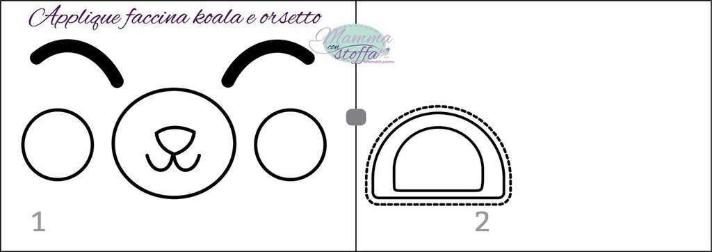 sacca zaiono CARTAMODELLO PDF con schemi applique e video tutorial