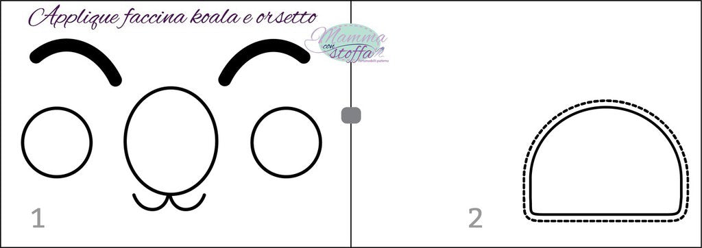 sacca zaiono CARTAMODELLO PDF con schemi applique e video tutorial